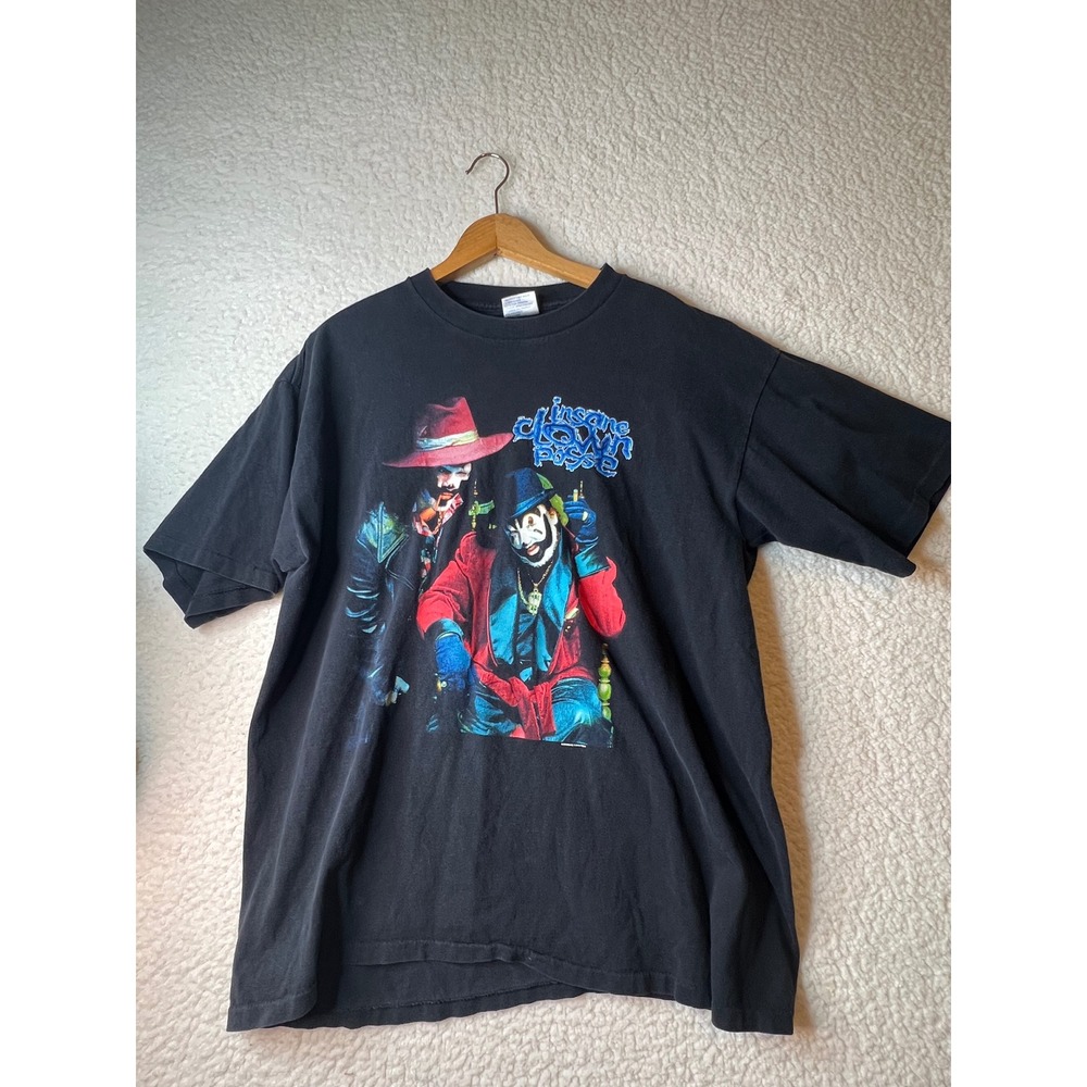 Vintage 2000 Insane Clown Posse Big Money Hustlas T-Shirt XL All Sport ICP Black
